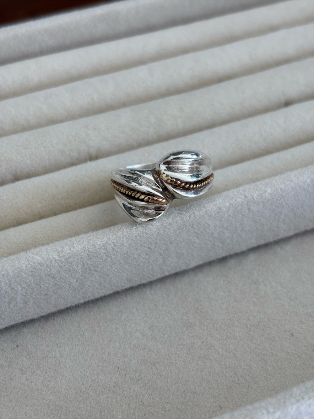 Two-Tone Solid Vintage Mexico Ring